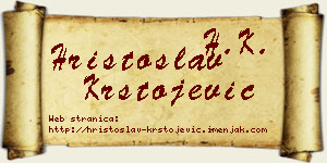 Hristoslav Krstojević vizit kartica